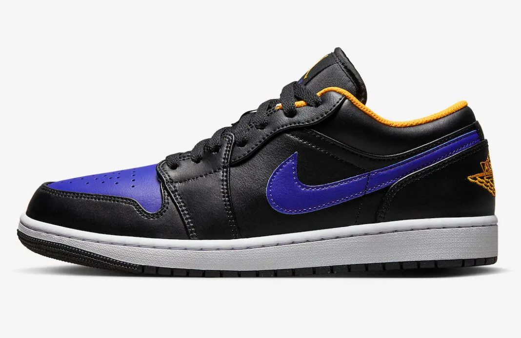 Air Jordan 1 Low Dark Concord Black Taxi 553558-075