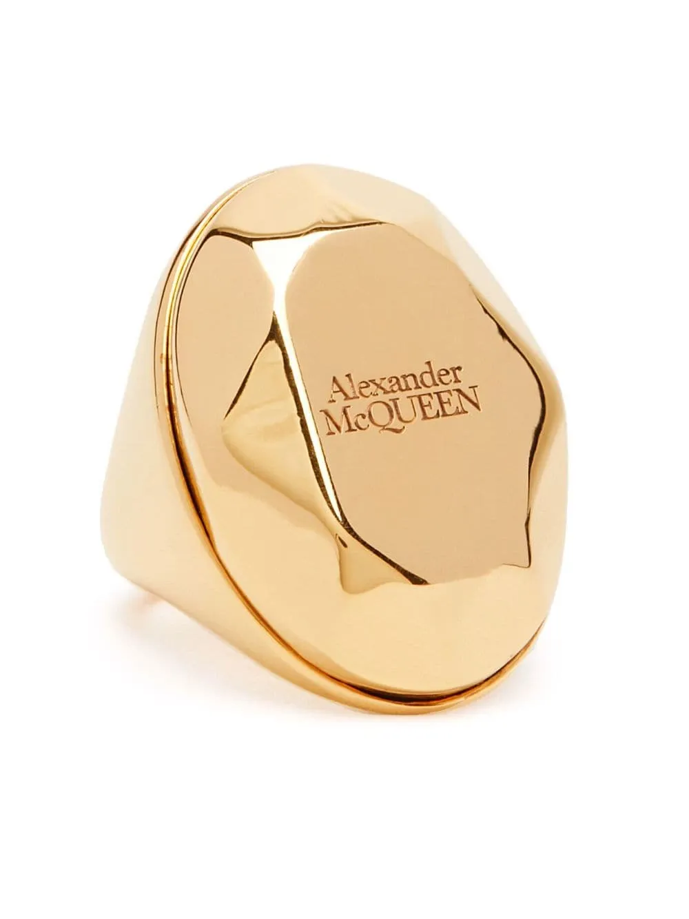 Alexander McQueen    Alexander Mc Queen Stone Logo Ring