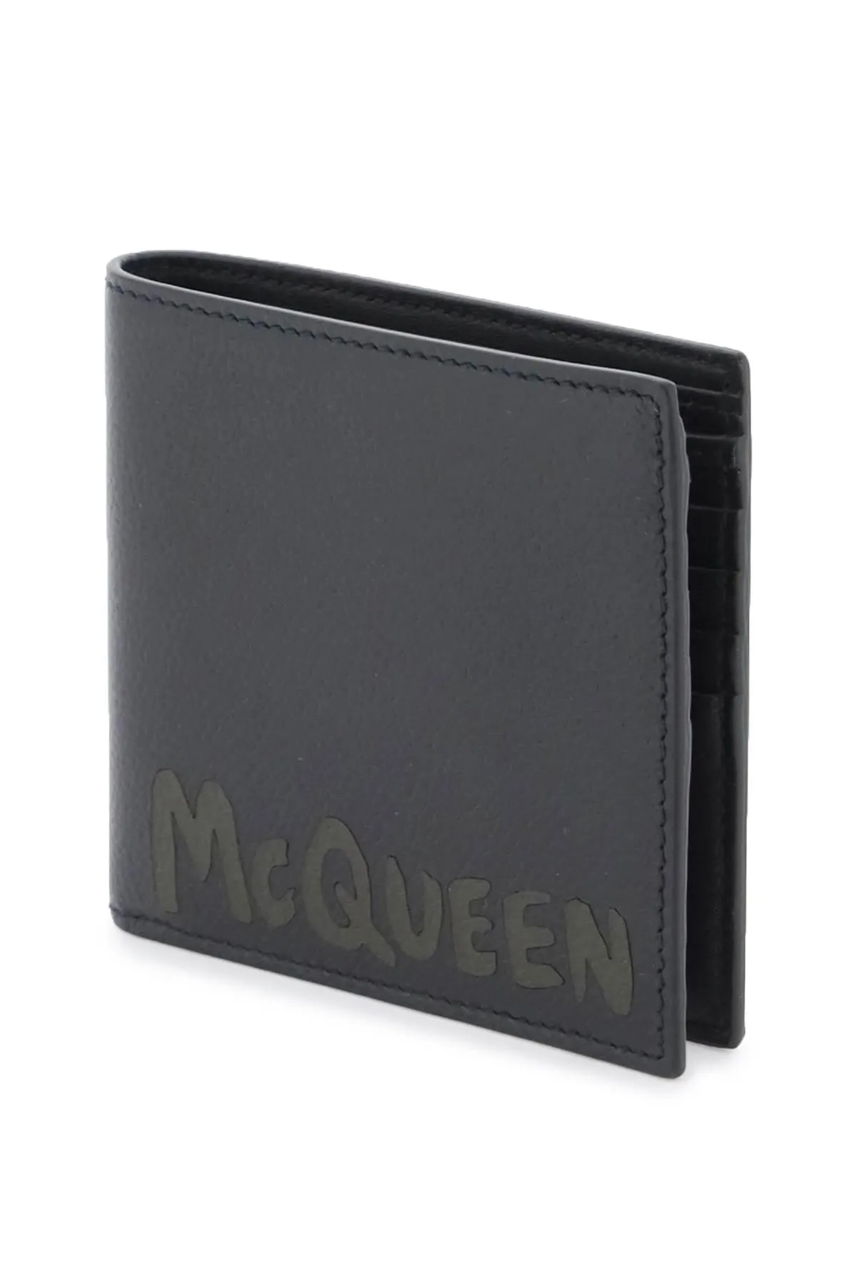 Alexander McQueen    Alexander Mcqueen Graffiti Bi Fold Wallet
