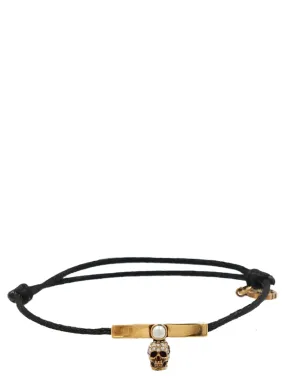 Alexander McQueen    Alexander Mcqueen 'Pearl N Skull Bikini' Bracelet