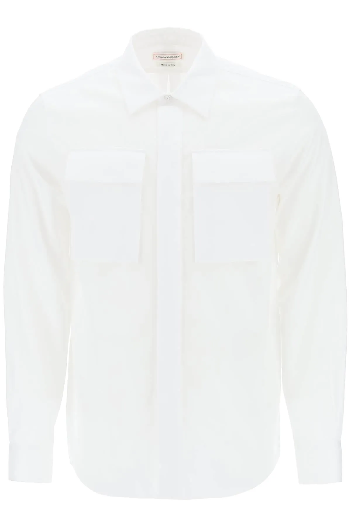 Alexander McQueen    Alexander Mcqueen Regular Shirt In Poplin