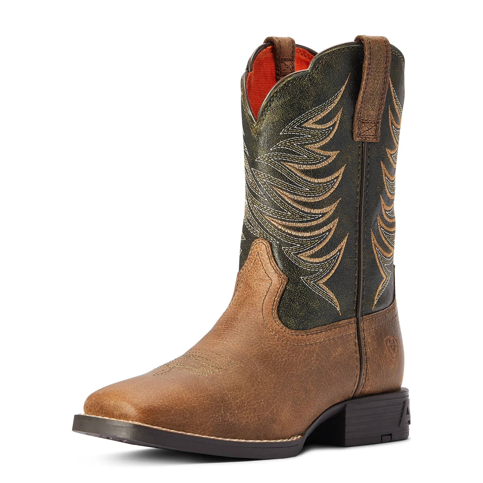 Ariat Youth Firecatcer Distressed Brown/Alfalfa