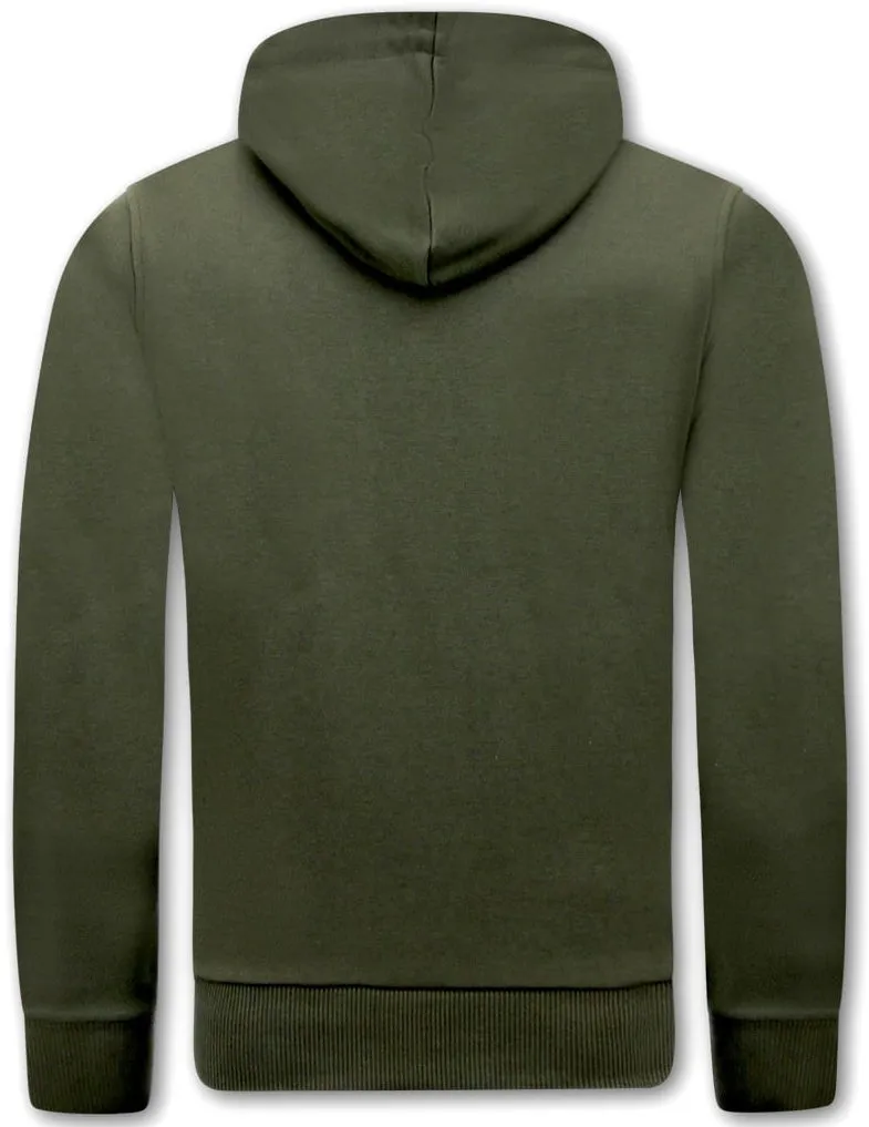 Men Hoodie  Batman Print Green | NEW |