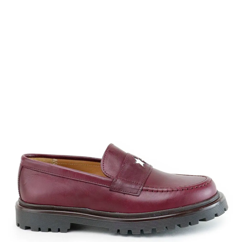 Papanatas Burgundy Star Chunky Loafer